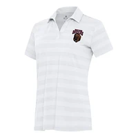 Women's Antigua White Montana Grizzlies Tunnel Polo