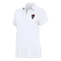 Women's Antigua White NC State Wolfpack Era Polo