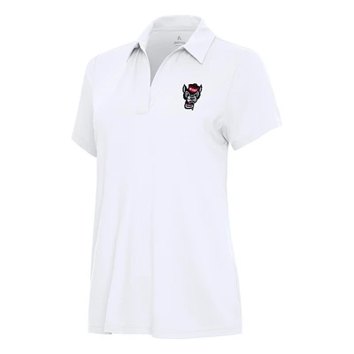 Women's Antigua White NC State Wolfpack Era Polo