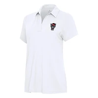 Women's Antigua White NC State Wolfpack Era Polo