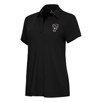 Women's Antigua Black NC State Wolfpack Era Polo