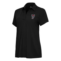 Women's Antigua Black NC State Wolfpack Era Polo