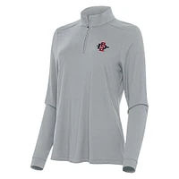Women's Antigua San Diego State Aztecs Intent Quarter-Zip Top