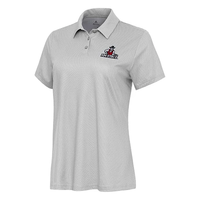 Women's Antigua  White/Gray New Mexico State Aggies Rings Polo