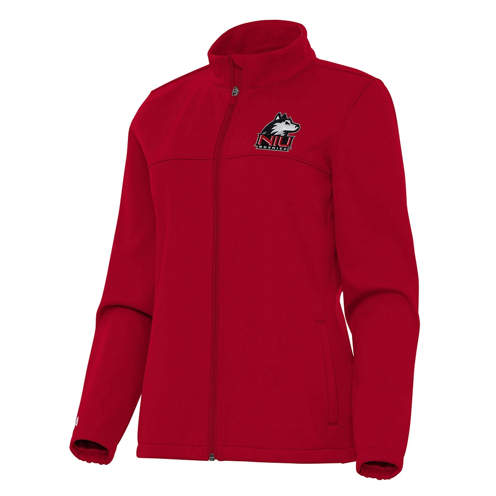 Women's Antigua Cardinal Northern Illinois Huskies Links 2 Full-Zip Golf Jacket
