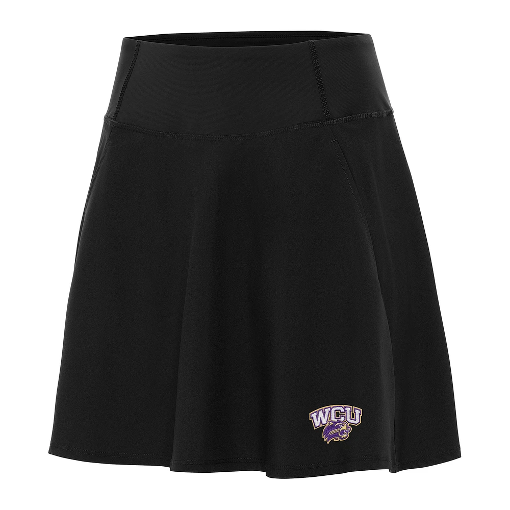 Women's Antigua Black Western Carolina Catamounts Chip Skort