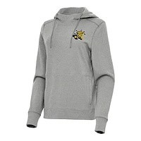 Women's Antigua Heather Wichita State Shockers Justice Pullover Hoodie