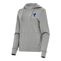Women's Antigua Heather Gray Seton Hall Pirates Justice Pullover Hoodie