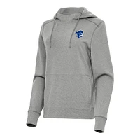 Women's Antigua Heather Gray Seton Hall Pirates Justice Pullover Hoodie