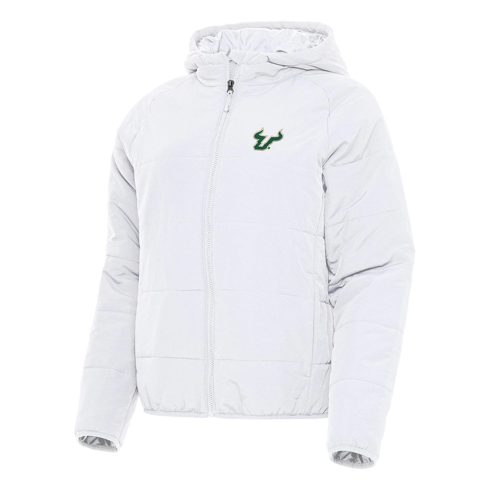 Women's Antigua South Florida Bulls Universe Full-Zip Puffer Jacket