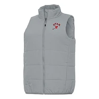 Women's Antigua Gray Utah Utes Experience Full-Zip Vest