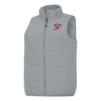 Women's Antigua Gray Utah Utes Experience Full-Zip Vest