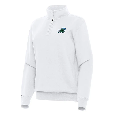 Women's Antigua Tulane Green Wave Victory Quarter-Zip Sweatshirt