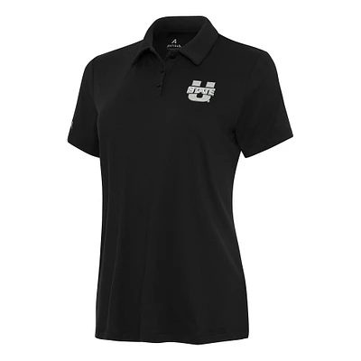 Women's Antigua Black Utah State Aggies Reprocess Polo