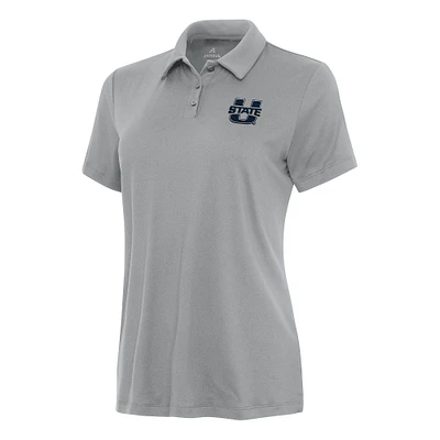 Women's Antigua Gray Utah State Aggies Reprocess Polo
