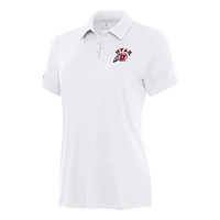 Women's Antigua White Utah Utes Reprocess Polo