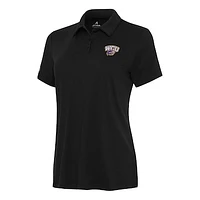 Women's Antigua Black Western Carolina Catamounts Reprocess Polo
