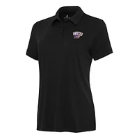 Women's Antigua Black Western Carolina Catamounts Reprocess Polo