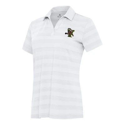 Women's Antigua White Vermont Catamounts Tunnel Polo