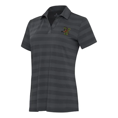 Women's Antigua Pewter Vermont Catamounts Tunnel Polo