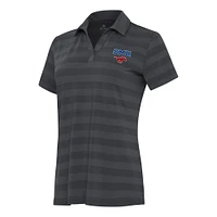 Women's Antigua Pewter SMU Mustangs Tunnel Polo