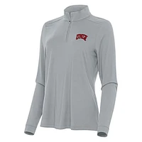 Women's Antigua Gray UNLV Rebels Intent Quarter-Zip Top