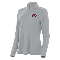 Women's Antigua Gray UNLV Rebels Intent Quarter-Zip Top