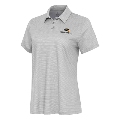 Women's Antigua  White/Gray Southern Miss Golden Eagles Rings Polo