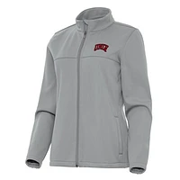 Women's Antigua Gray UNLV Rebels Links 2 Full-Zip Golf Jacket