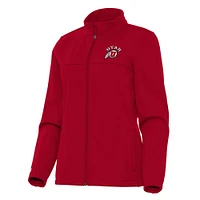Women's Antigua Red Utah Utes Links 2 Full-Zip Golf Jacket