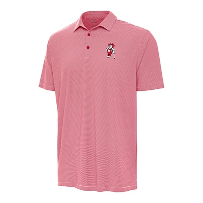 Men's Antigua Scarlet Nebraska Huskers Herbie Husker Golf Twine Polo