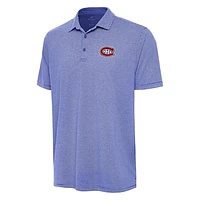 Men's Antigua Heather Blue Montreal Canadiens Scheme Polo