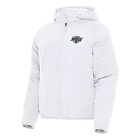 Women's Antigua White Los Angeles Kings Universe Full-Zip Puffer Jacket