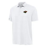 Men's Antigua White Minnesota Wild Reprocess Polo