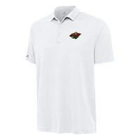 Men's Antigua White Minnesota Wild Reprocess Polo