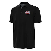 Men's Antigua Black Montreal Canadiens Era Polo