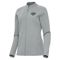Women's Antigua  Gray Los Angeles Kings Regard Full-Zip Jacket
