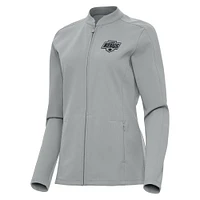 Women's Antigua  Gray Los Angeles Kings Regard Full-Zip Jacket