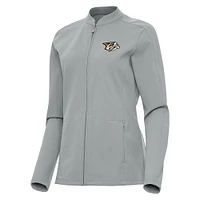 Women's Antigua  Gray Nashville Predators Regard Full-Zip Jacket