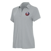 Women's Antigua Gray New York Islanders Era Polo