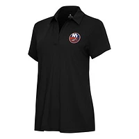 Women's Antigua Black New York Islanders Era Polo