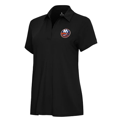 Women's Antigua Black New York Islanders Era Polo