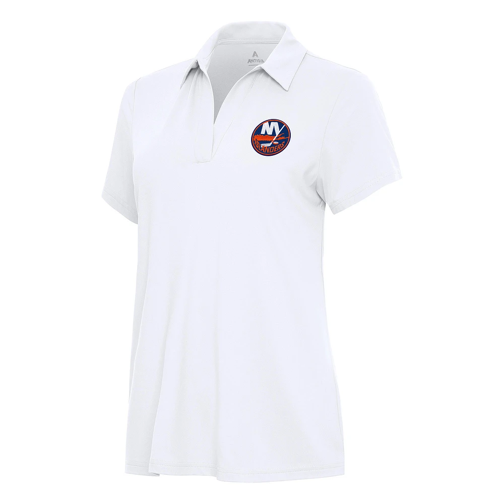 Women's Antigua White New York Islanders Era Polo