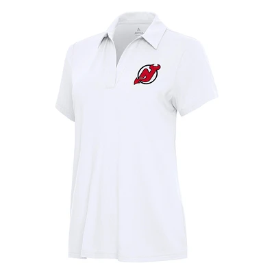 Women's Antigua White New Jersey Devils Era Polo