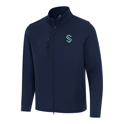 Men's Antigua Navy Seattle Kraken Objection Double-Peached Full-Zip Jacket