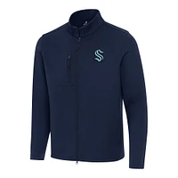 Men's Antigua Navy Seattle Kraken Objection Double-Peached Full-Zip Jacket