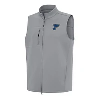 Men's Antigua Gray St. Louis Blues Demand Full-Zip Vest