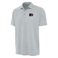 Men's Antigua  Heather Gray Philadelphia Flyers Scheme Polo