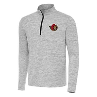 Men's Antigua Black Ottawa Senators Cause Quarter-Zip Top