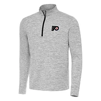 Men's Antigua Black Philadelphia Flyers Cause Quarter-Zip Top